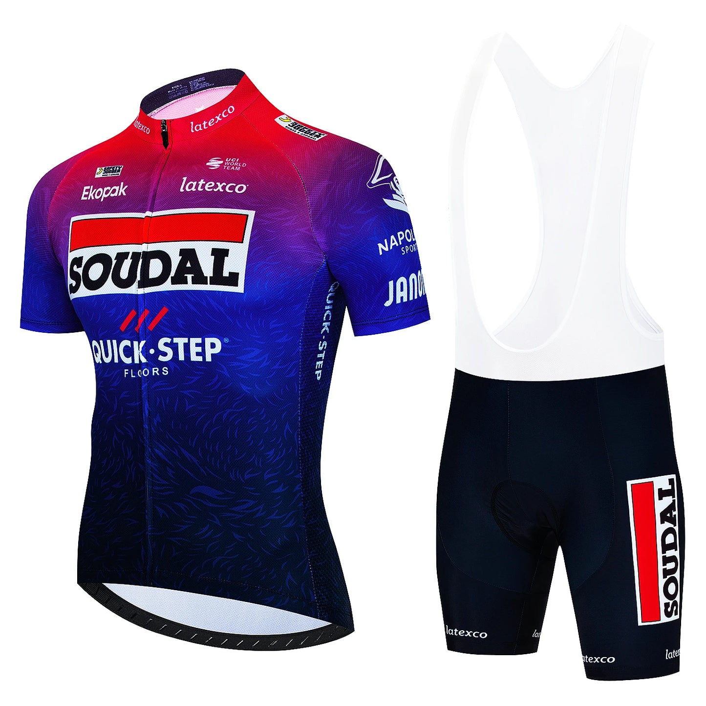SOUDAL סט חולצה ומכנס לנשים וגברים ביגוד רכיבה על אופניים איכות גבוהה