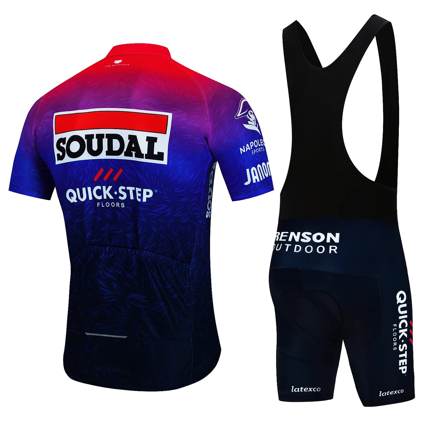 SOUDAL סט חולצה ומכנס לנשים וגברים ביגוד רכיבה על אופניים איכות גבוהה