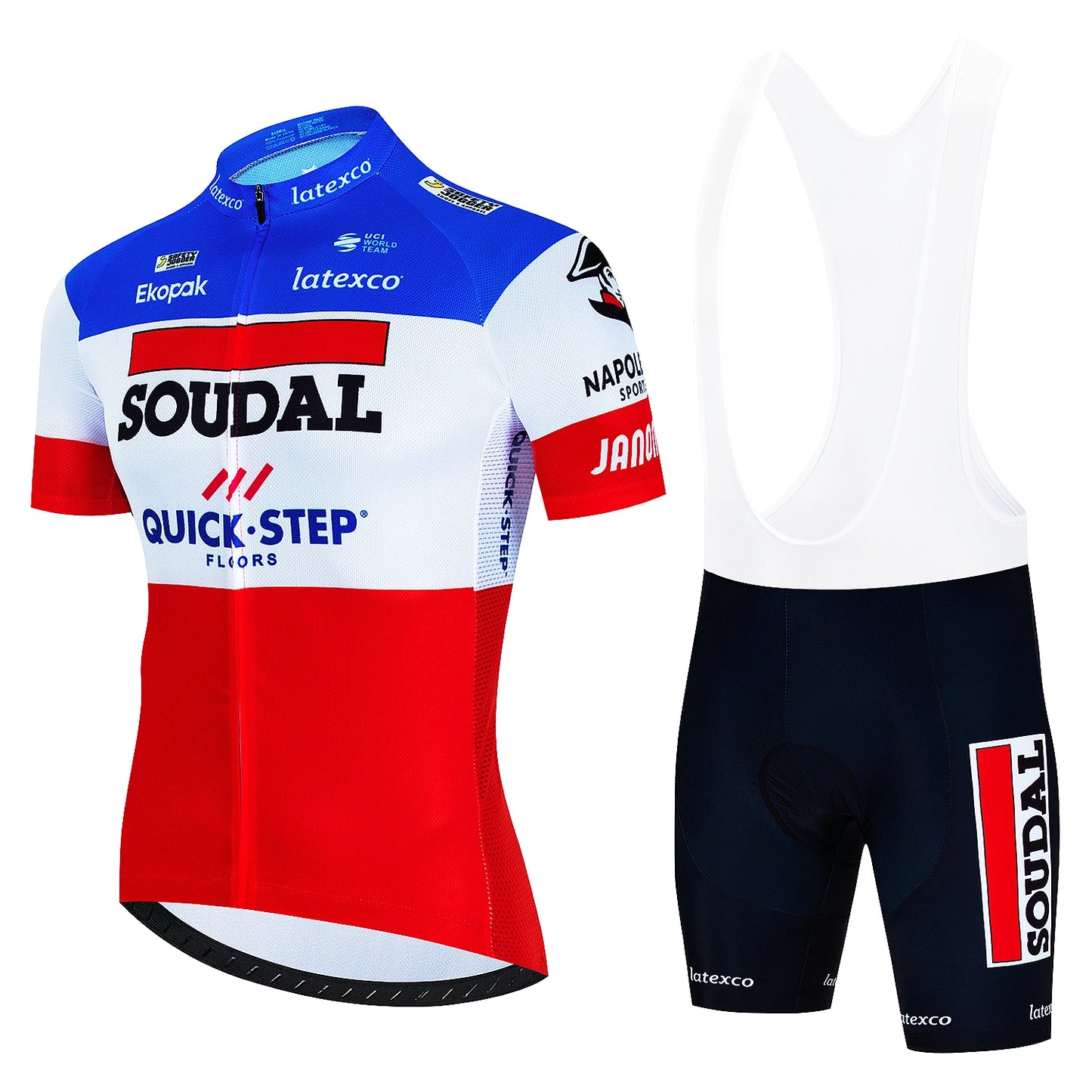 SOUDAL סט חולצה ומכנס לנשים וגברים ביגוד רכיבה על אופניים איכות גבוהה