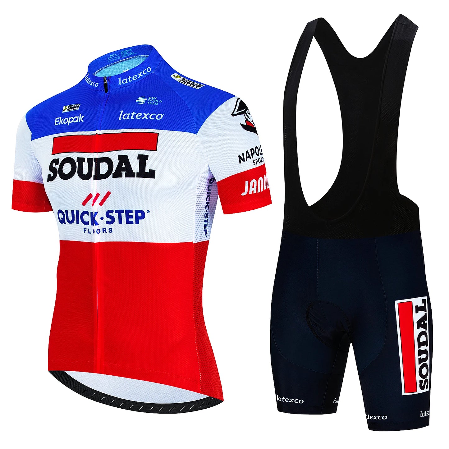 SOUDAL סט חולצה ומכנס לנשים וגברים ביגוד רכיבה על אופניים איכות גבוהה