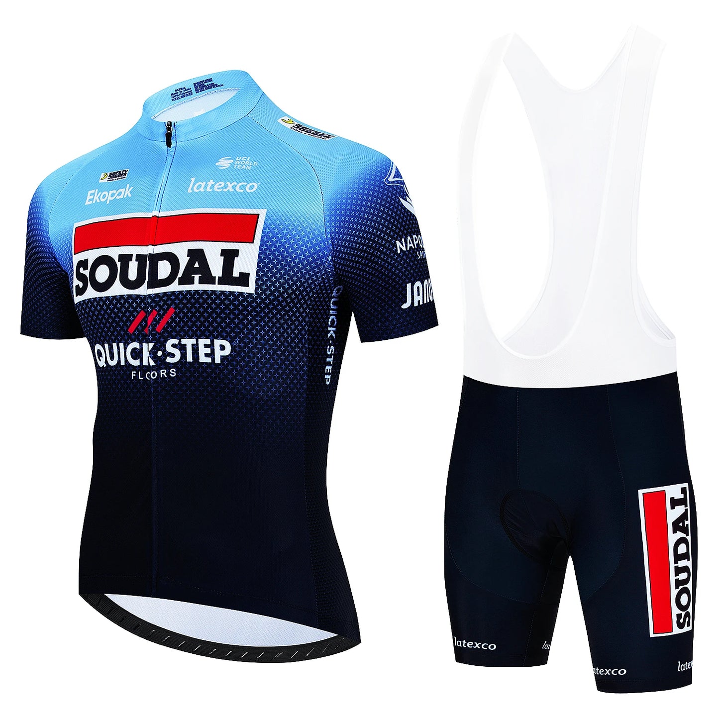 SOUDAL סט חולצה ומכנס לנשים וגברים ביגוד רכיבה על אופניים איכות גבוהה