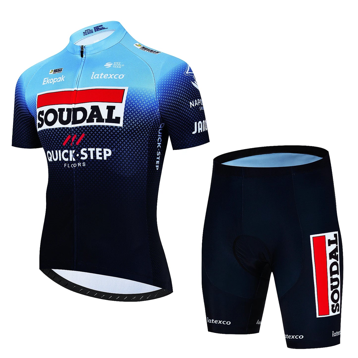 SOUDAL סט חולצה ומכנס לנשים וגברים ביגוד רכיבה על אופניים איכות גבוהה