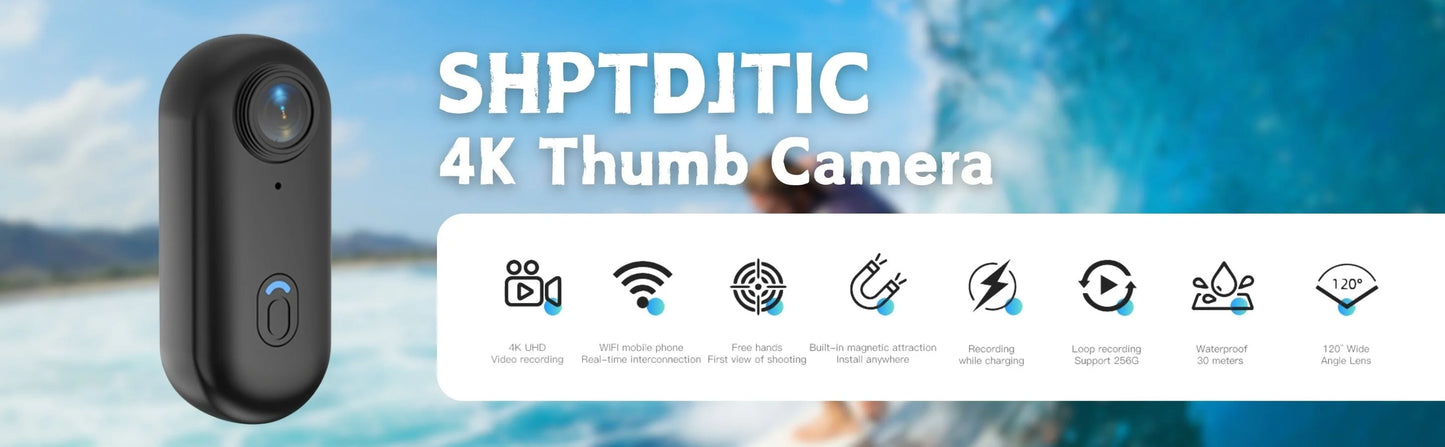 FHD 1080P 4K מצלמת ספורט  בקסדה, אופנוע, אופניים, צילום באיכות גבוהה, מצלמת גוף