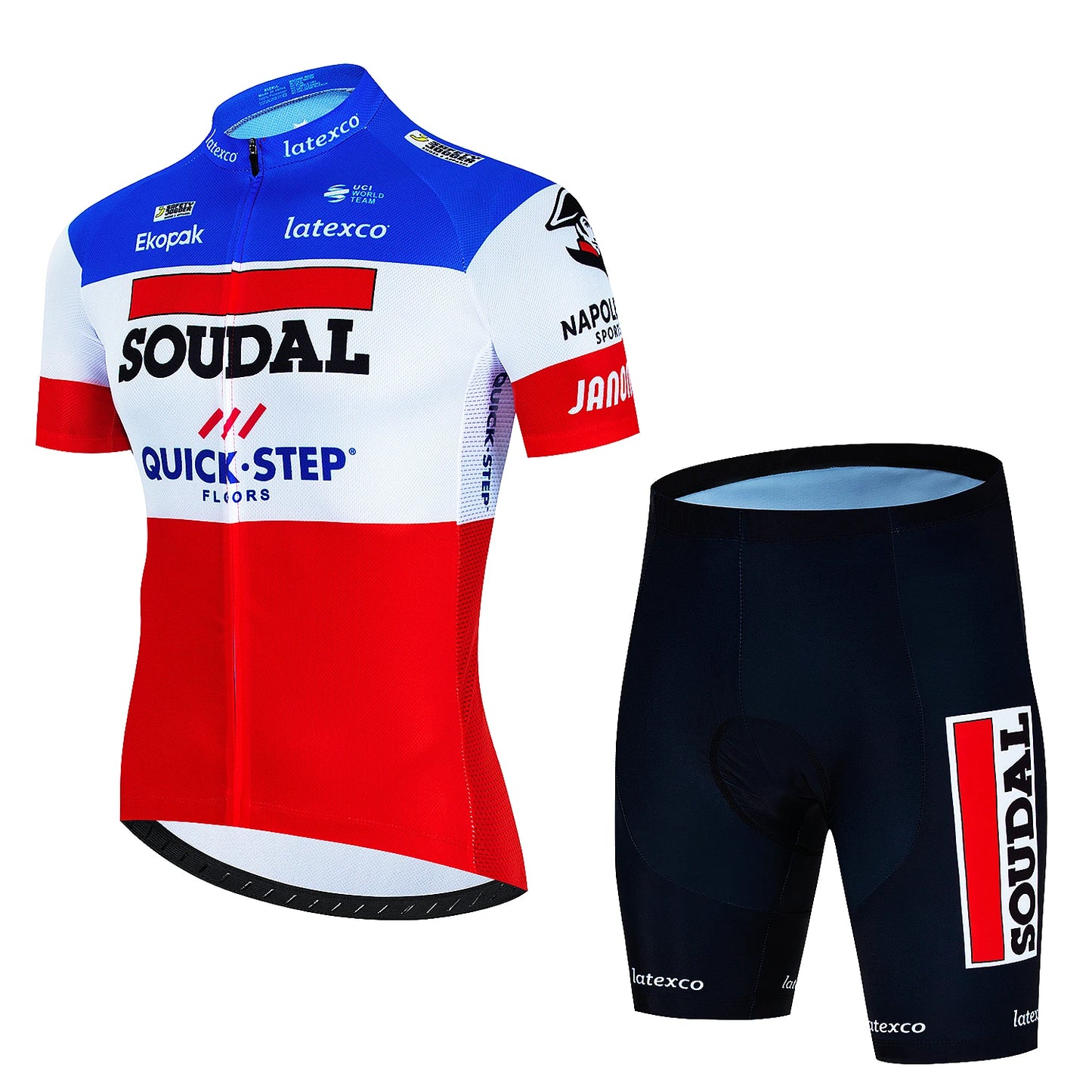 SOUDAL סט חולצה ומכנס לנשים וגברים ביגוד רכיבה על אופניים איכות גבוהה