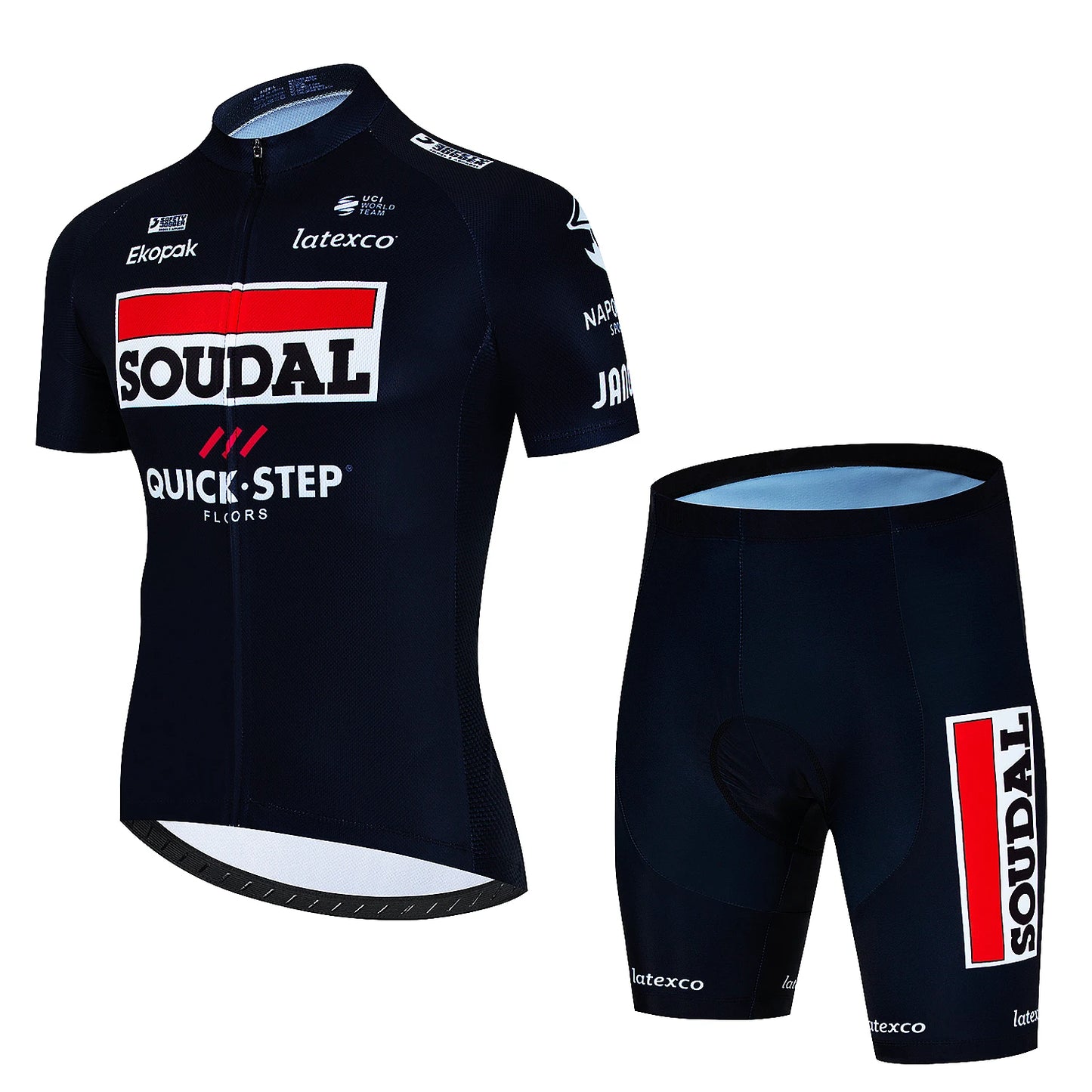 SOUDAL סט חולצה ומכנס לנשים וגברים ביגוד רכיבה על אופניים איכות גבוהה