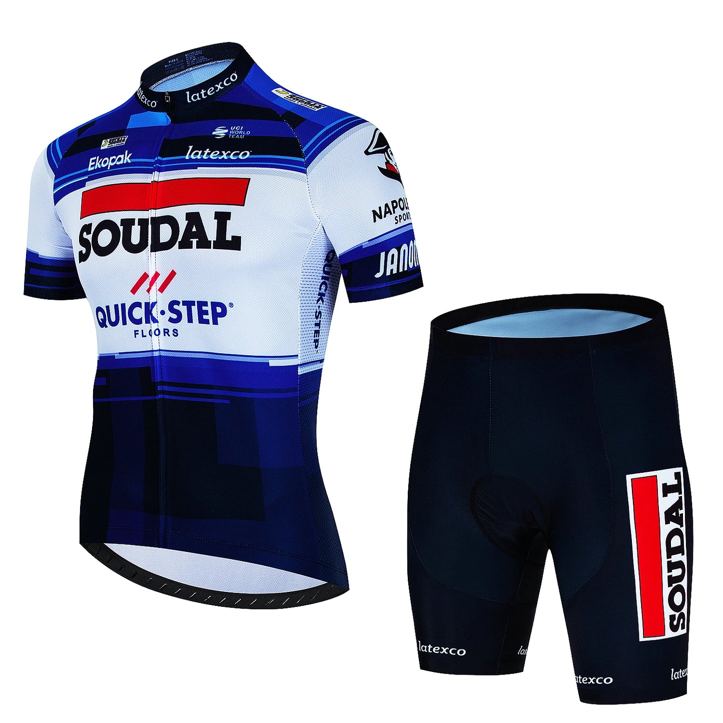 SOUDAL סט חולצה ומכנס לנשים וגברים ביגוד רכיבה על אופניים איכות גבוהה