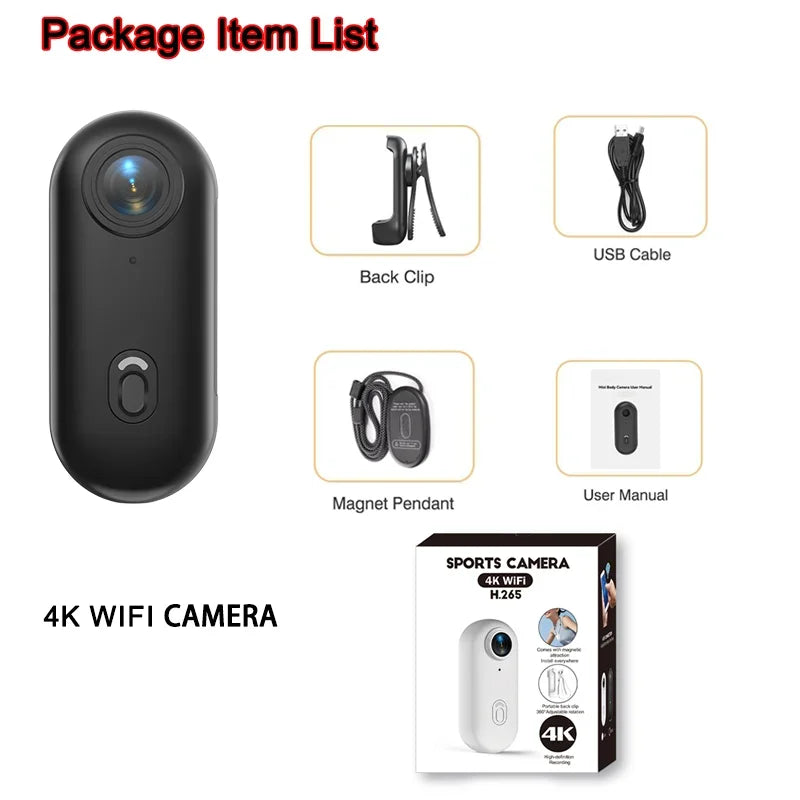 FHD 1080P 4K מצלמת ספורט  בקסדה, אופנוע, אופניים, צילום באיכות גבוהה, מצלמת גוף